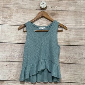 Antistar Light Blue Knit Sleeveless Top XS
